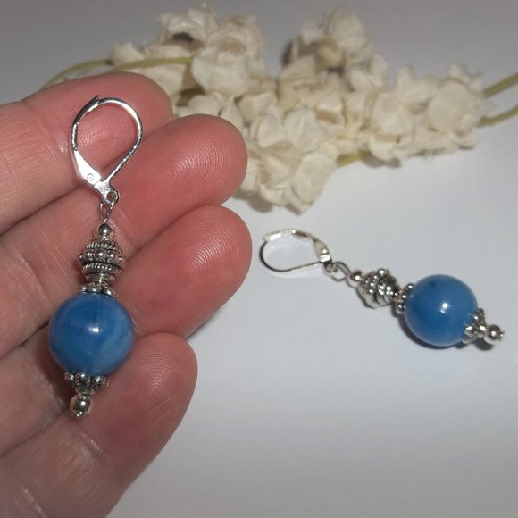 Earring, Dangle Earring, Blue Earrings, Blue Earring, Earring, Earring, NWT 7841 - Picture 6 of 8